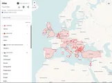 Atlas travel map screenshot